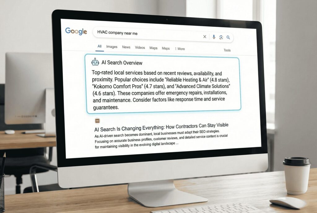AI search for contractors